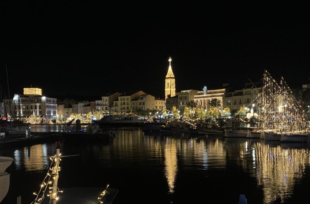 Port de sanary de nuit